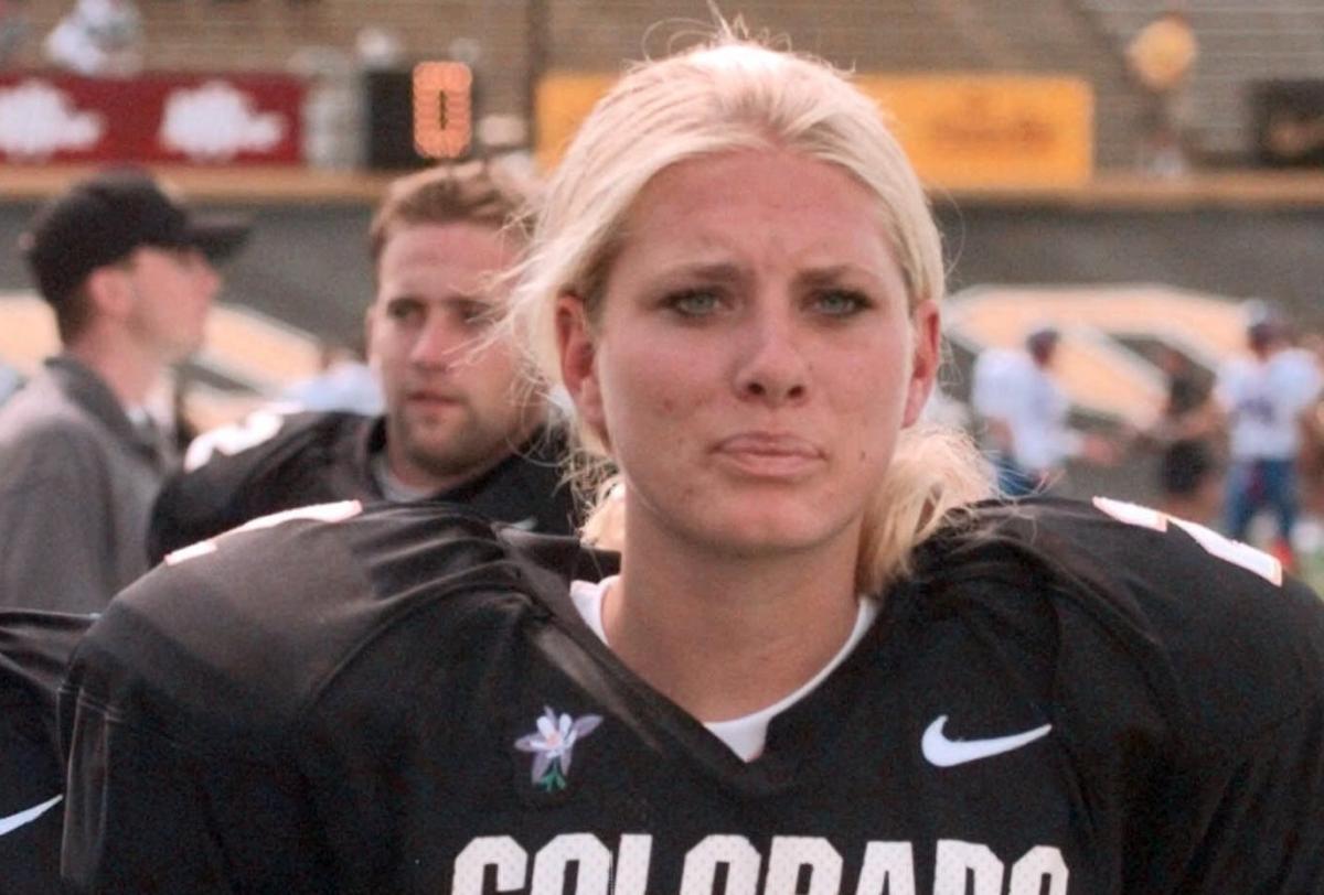 Katie Hnida, the first woman to score in Division I-A football