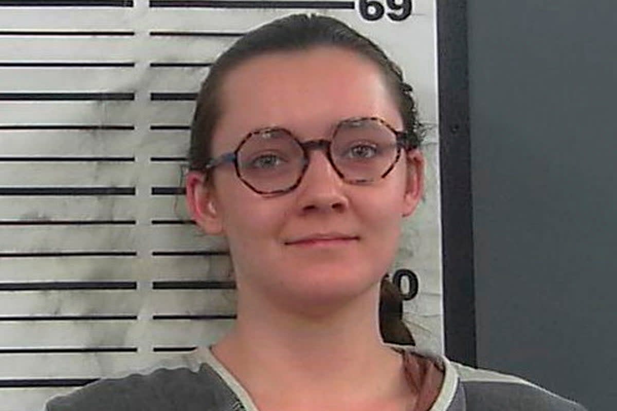 A booking photo of Lorna Green from March 2023 (Platte County Sheriff's Office via AP)