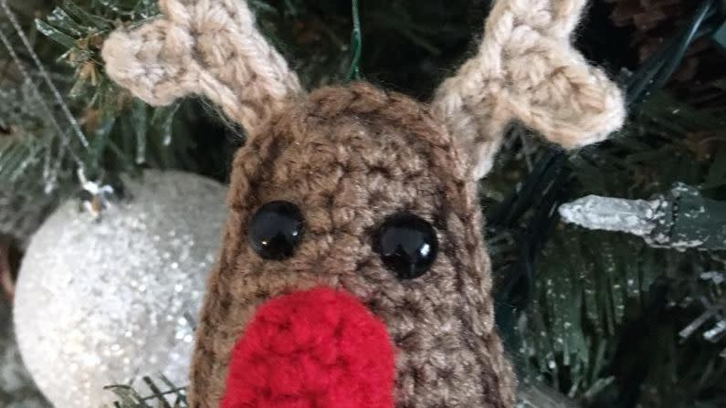 crochet christmas ornaments reindeer