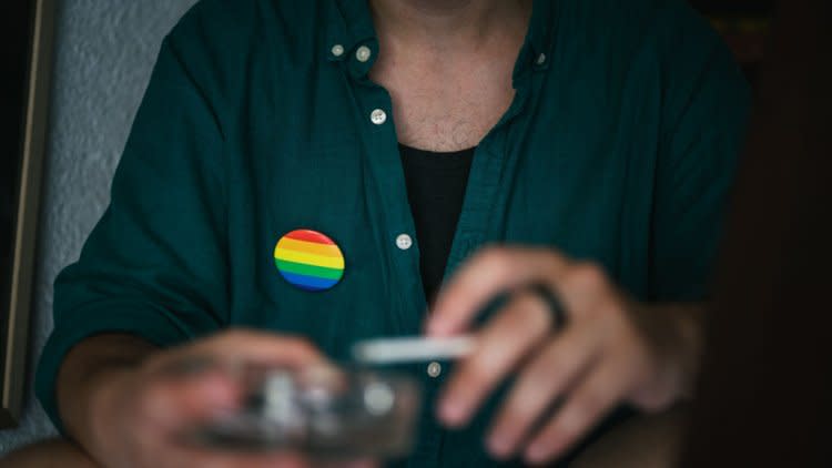 gay man smoking