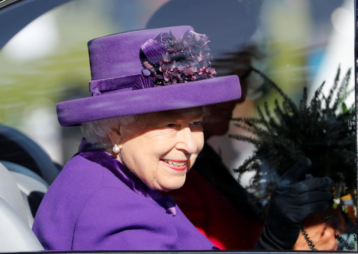 Britain's Queen Elizabeth leaves the annual Braemar Highland Gathering in Braemar, Scotland, Britain, September 7, 2019. REUTERS/Russell Cheyne