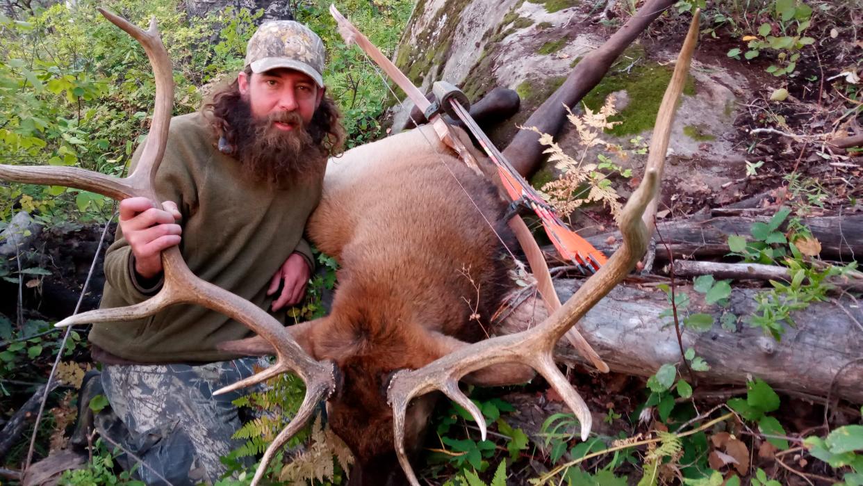 Dan Vigueria after a hunt in Paonia, Colorado.