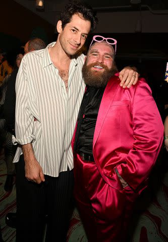 <p>Lester Cohen/Getty Images</p> Mark Ronson and Teddy Swims