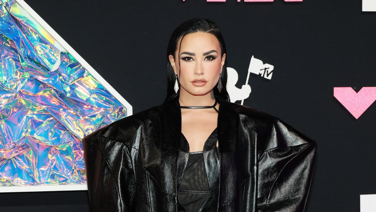 demi lovato attends the 2023 mtv video music awards at the prudential center on september 12, 2023 in newark, new jersey