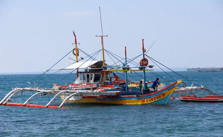 A fishing boat used to fish in the disputed Scarborough Shoal, in South China Sea is pictured in Masinloc, Zambales in the Philippines April 22, 2015. REUTERS/Erik De Castro