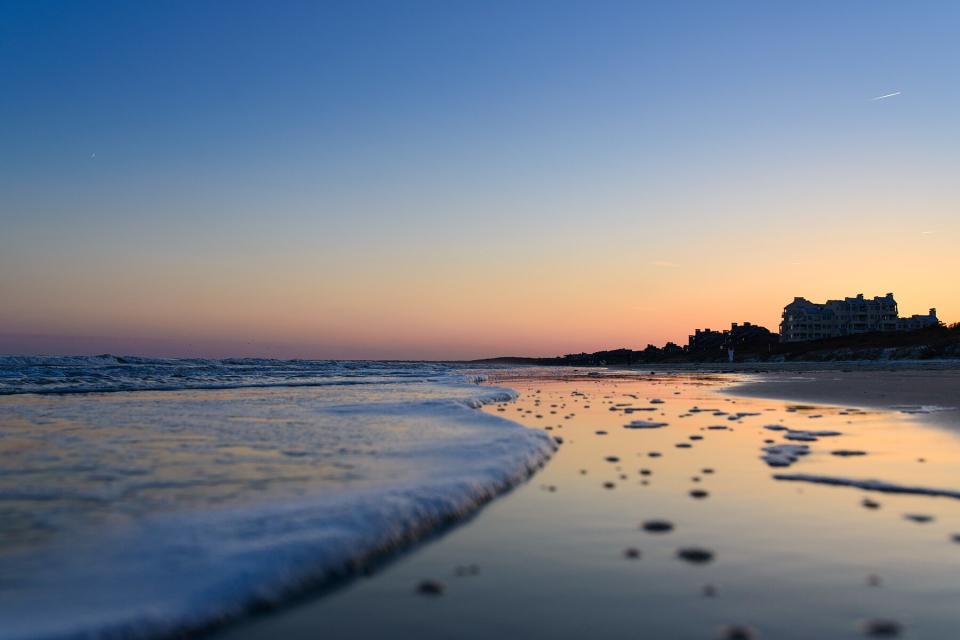 View Of Beach At Sunset on Kiawah Island