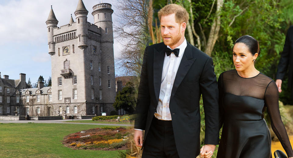 Meghan Markle and Prince Harry will reportedly not be visiting Balmoral this year. [Photo: Getty]