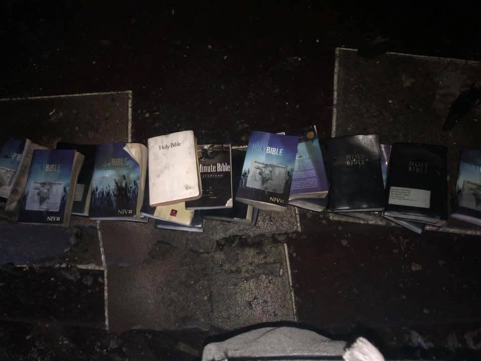 Some believed a higher power was at work and spared the bibles. Source: Coal City Fire Department