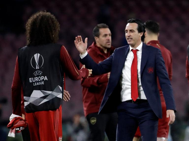 Napoli vs Arsenal: Unai Emery 'very proud' of Gunners players after sealing Europa League semi-final spot