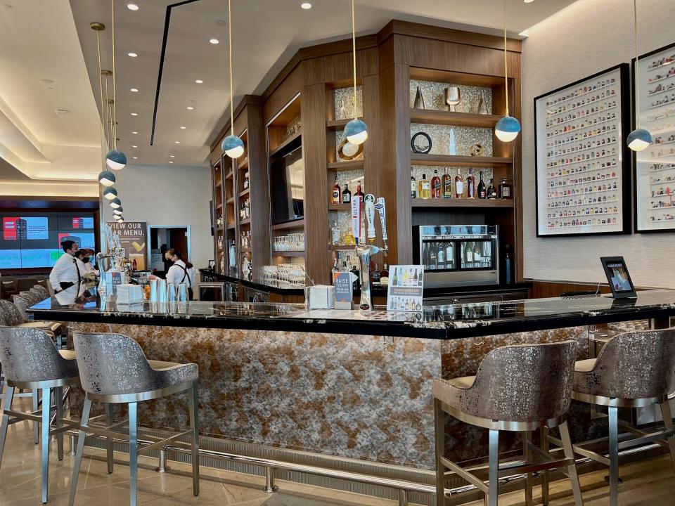 Delta's new Sky Club lounge at LaGuardia Airport.