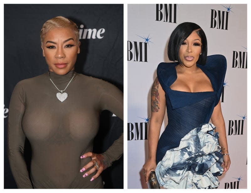 Keyshia Cole (L), K. Michelle (R)