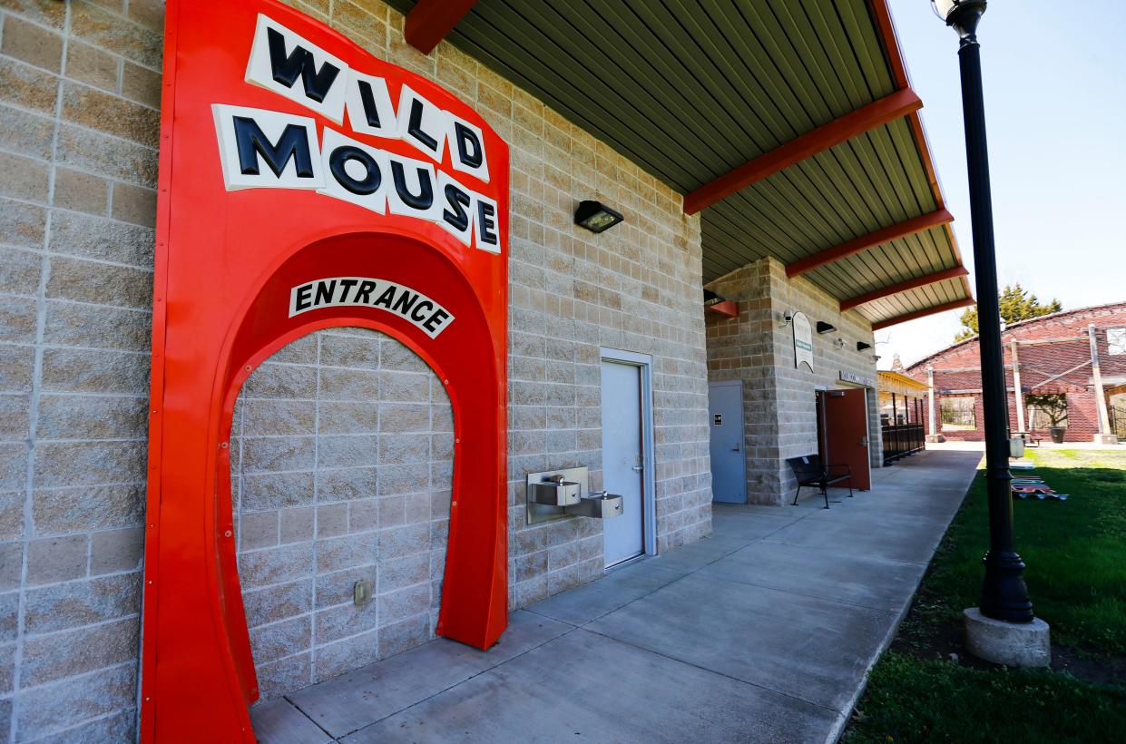 The entrance to the Wild Mouse ride is part of the Doling Park Museum now.