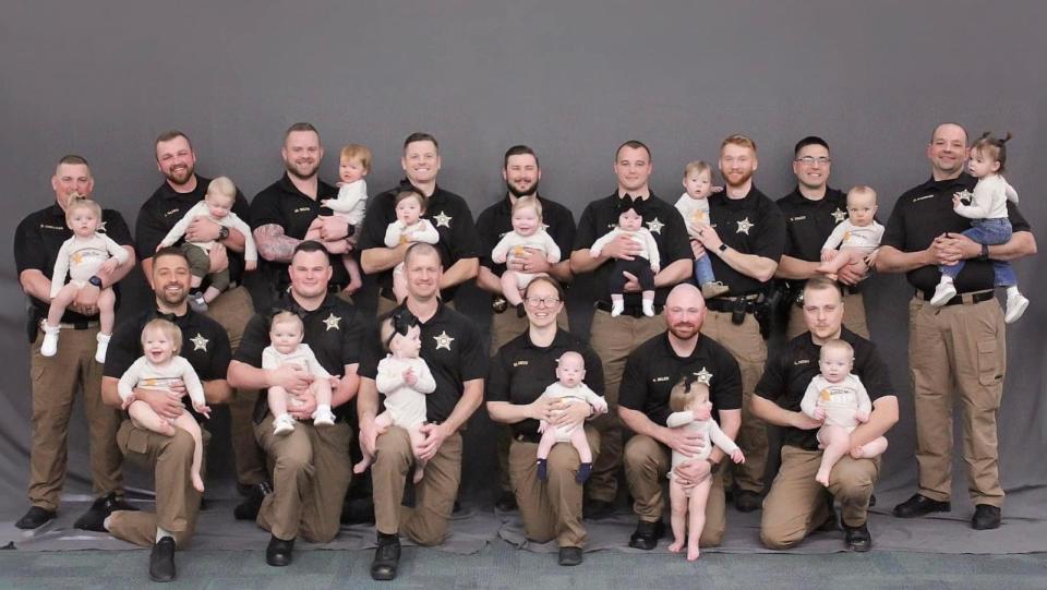 PHOTO: The Boone County Sheriff’s Office in Burlington, Kentucky is experiencing a baby boom, with 15 babies born to staffers in the last year. (Kyla Mae Photography)