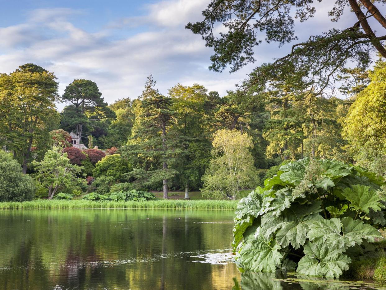 A lake at the National Trust's Mount Stewart site, Co. Down, Northern Ireland: PA