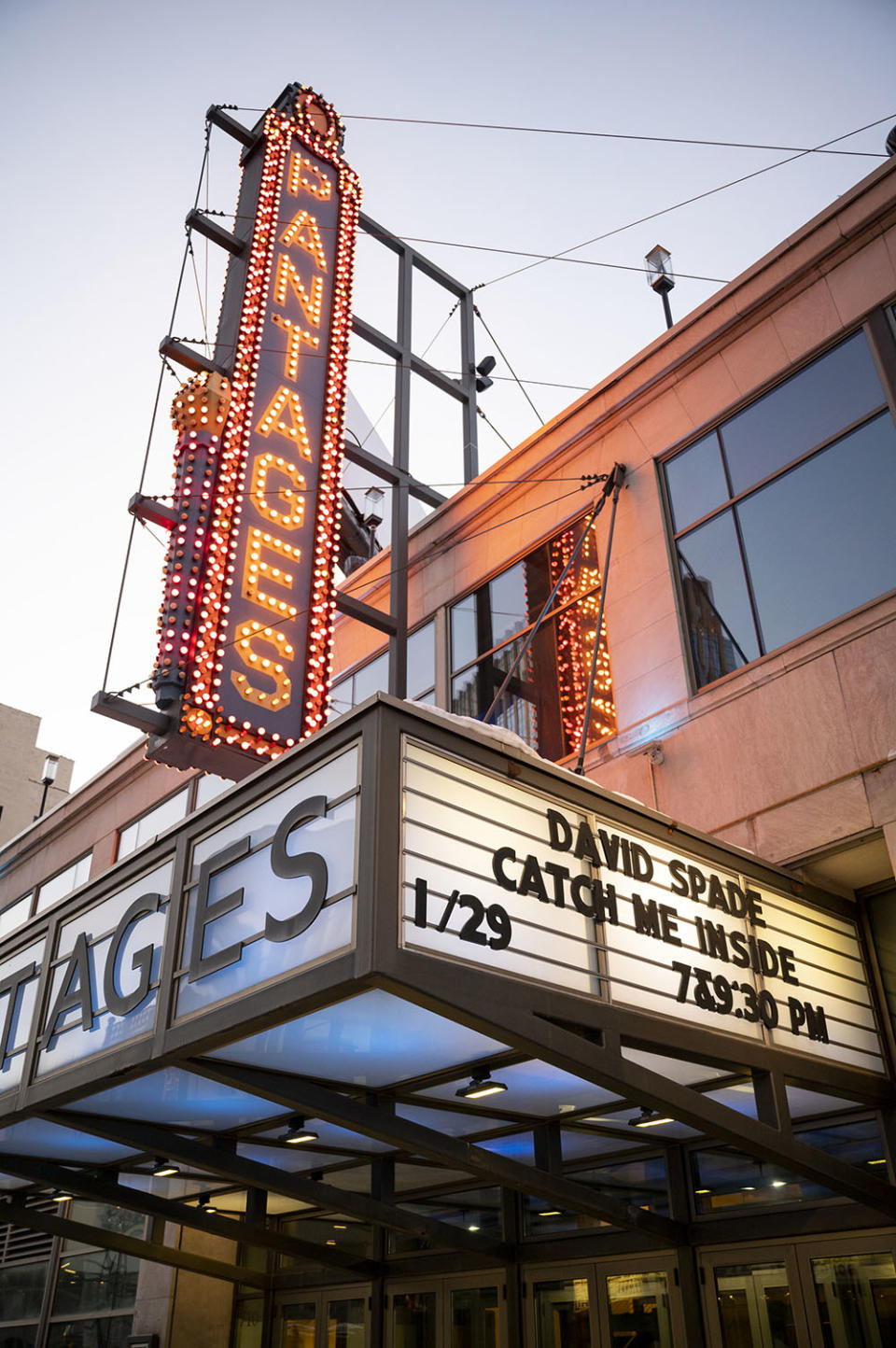 David Spade marquee stand-up special at Pantages - Credit: Courtesy of Wilson Webb/Netflix