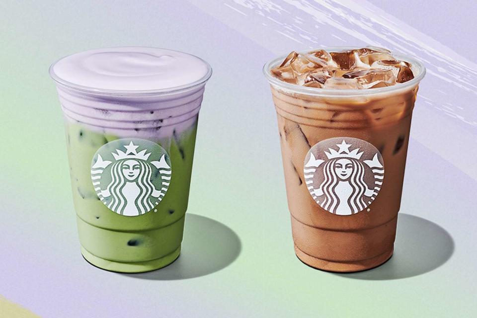 <p>Starbucks</p> Starbucks has two new lavender drinks for spring