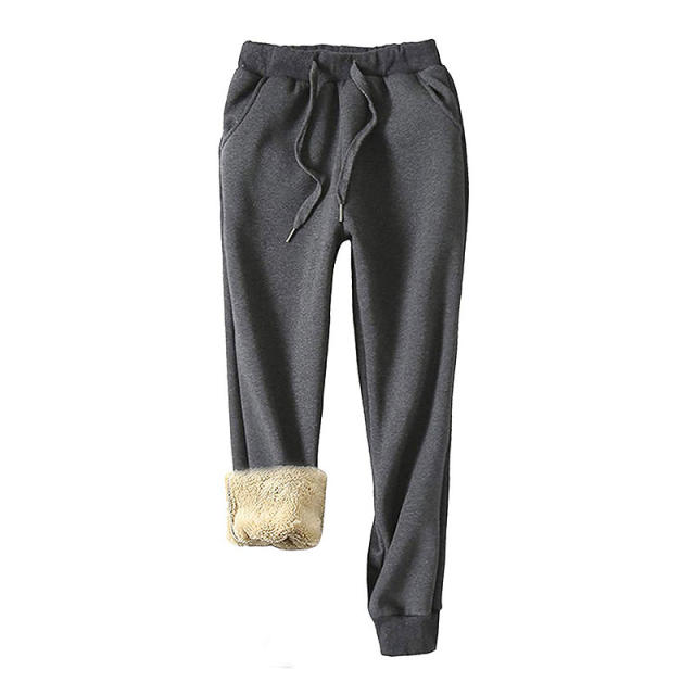 Yeokou Women's Warm Sherpa Lined Athletic Sweatpants Jogger Fleece