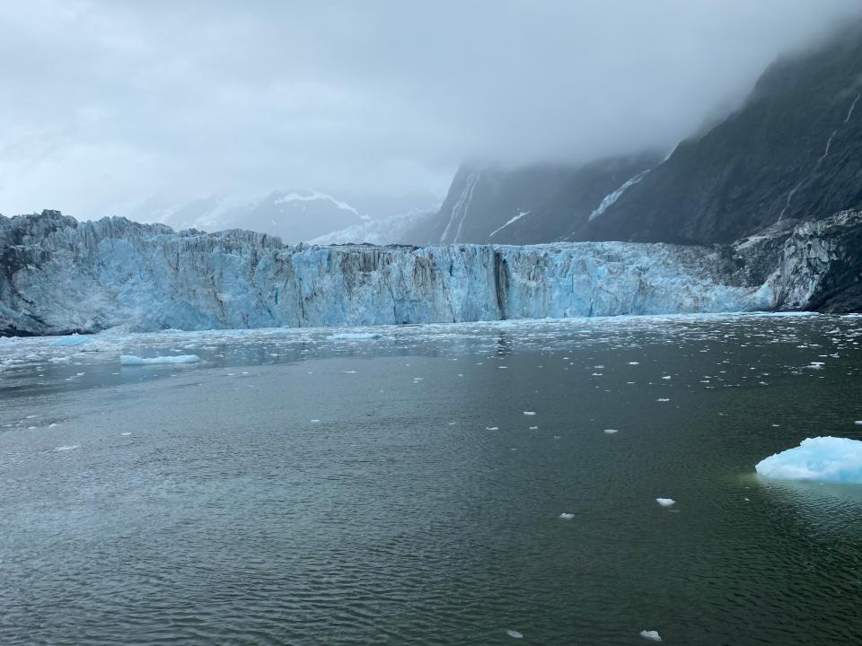 view of glaciers in water