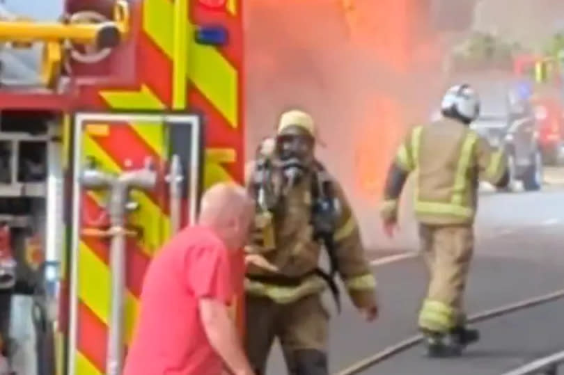 Firefighters tackle bus fire in Twickenham