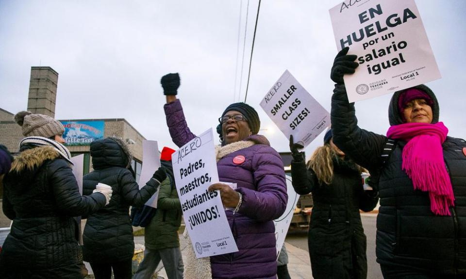 ‘It seems unlikely that the Acero teachers successfully taking on their bosses, the billionaire-backed corporate education reform model, and the broader context of austerity in America through striking will stay confined to Chicago.’