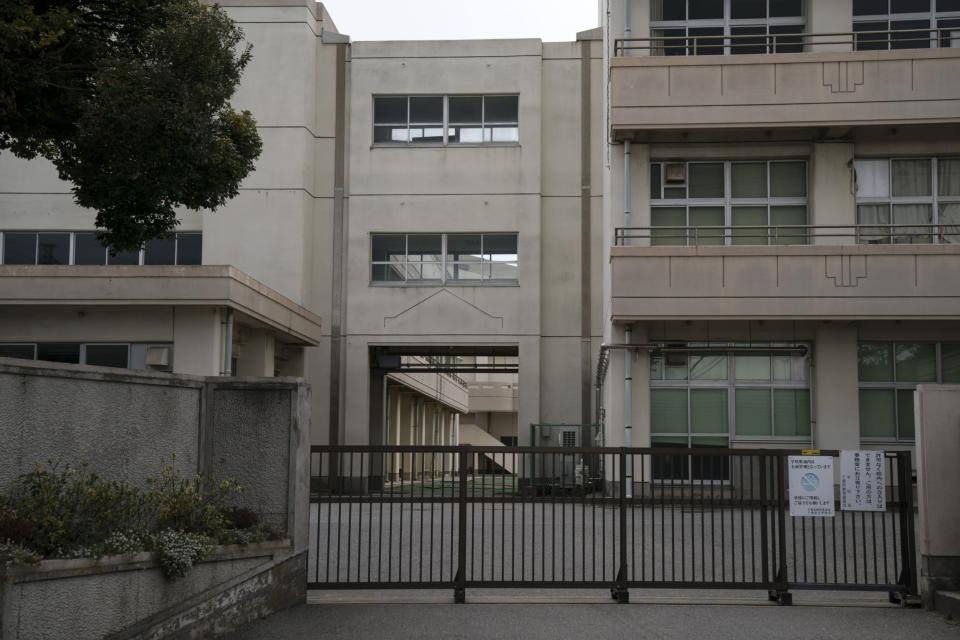 A closed junior high school that has become one of the first schools in Japan to close amid increasing concerns about the spread of Covid-19 (Getty Images)