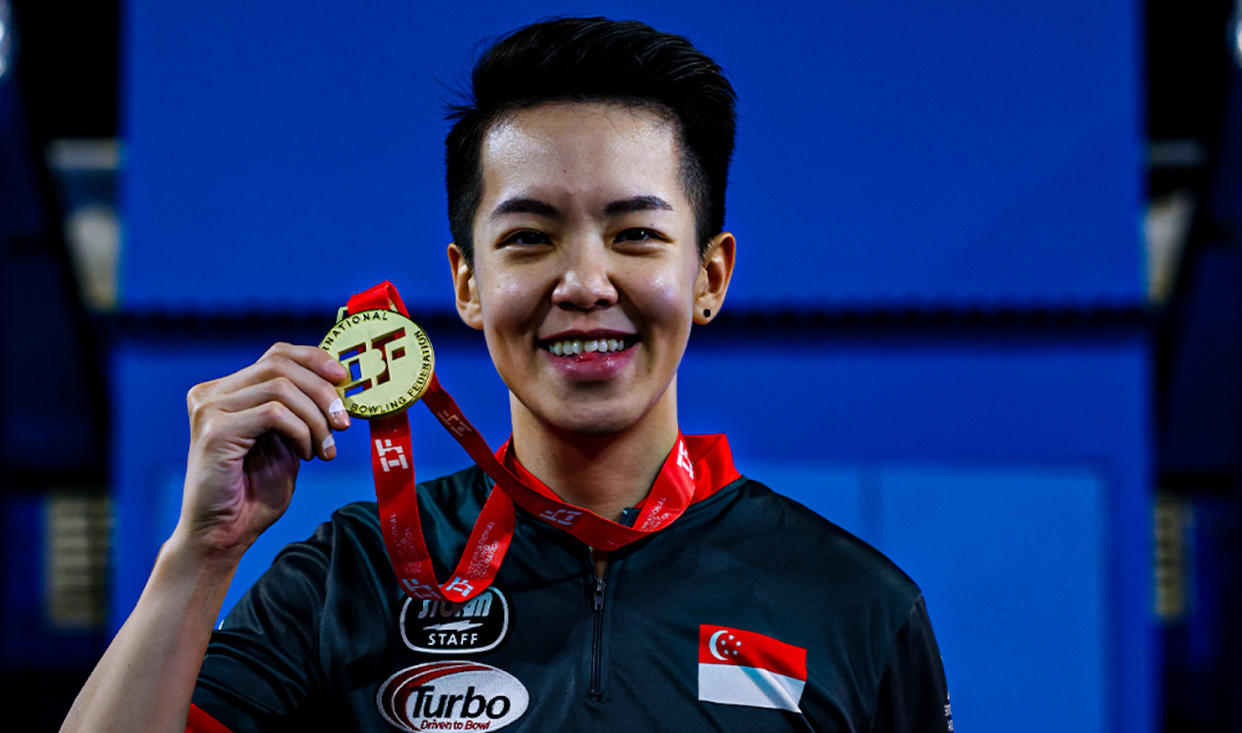 Singapore bowlers Shayna Ng wins the IBF Super World Championships women's singles gold. (PHOTO: StrikeCloud Bowling)