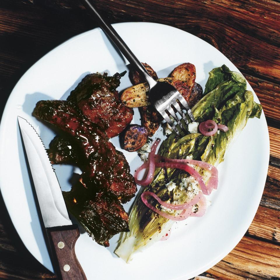 Mixed Grill with Sweet and Spicy Bourbon Sauce