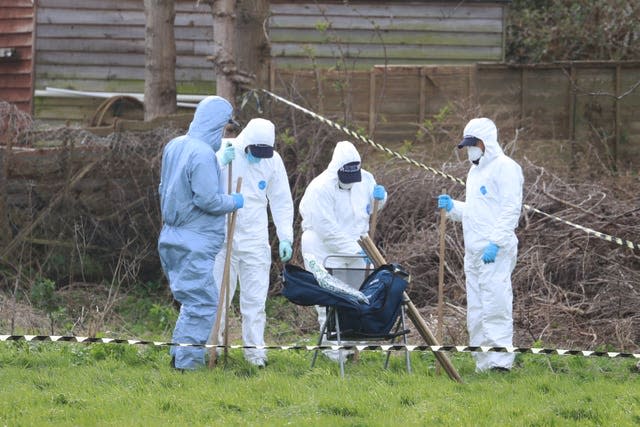 Police searches in Freemens Way, Deal, Kent 