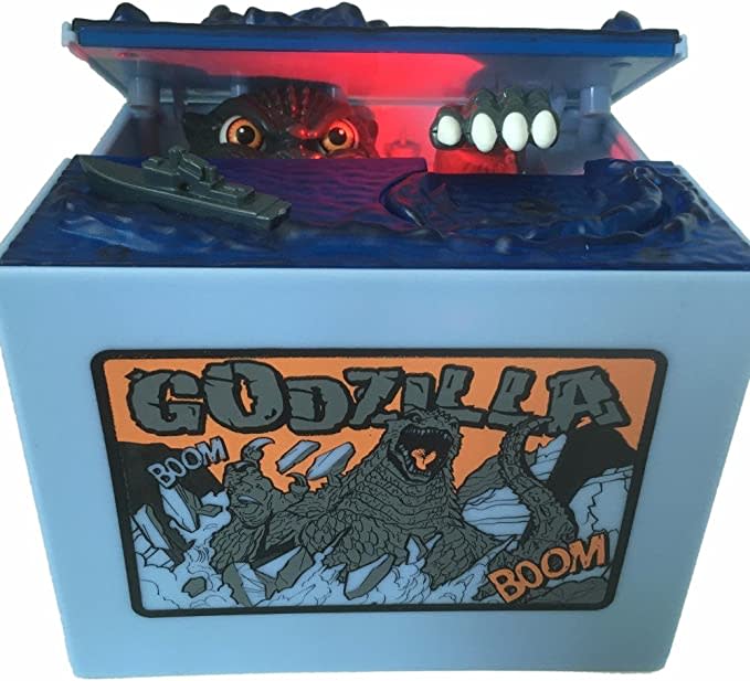 godzilla toy alien tech money box