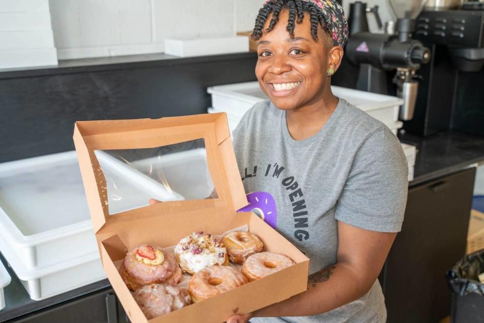 Jasmine Macon is opening Beyond Amazing Donuts in Montford Park.