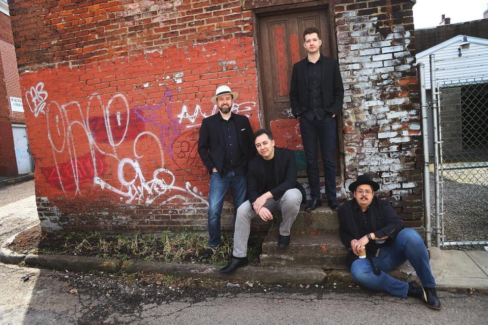 From left: Cellist Ryan Ash, violinist Jason Neukom, violinist Andrew Giordano and violist Sean Neukom of the Beo String Quartet.