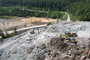 Cascade Creek diversion channel excavation