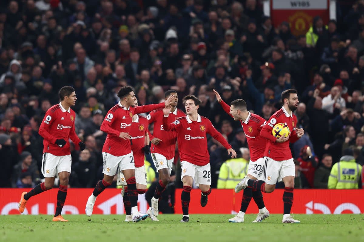 Sancho equalised for Manchester United in a breathless game   (Getty Images)