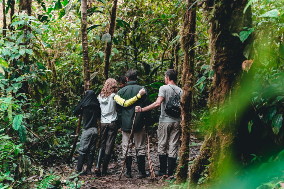 A family in the rainforest