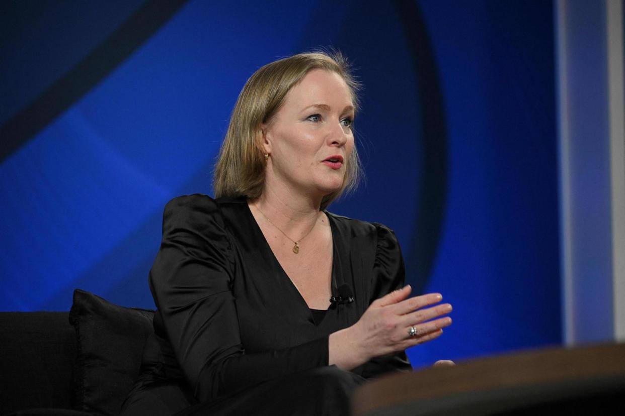 PHOTO: Marietje Schaake moderates a session on 'Countering the Misuse of Technology and the Rise of Digital Authoritarianism' during the Summit for Democracy at the Walter E. Washington Convention Center, March 30, 2023, in Washington. (Mandel Ngan/AFP via Getty Images, FILE)