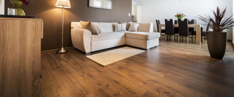 A luxurious living room with new hardwood floors