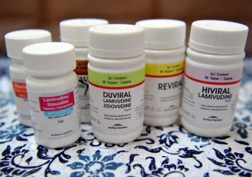 Antiretroviral medicine are dislayed at a government hospital specialising in HIV/AIDS in the Philippines in 2010. The availability of antiretroviral drugs in low and middle income nations grew by more than 20% from 2010 to 2011, said a report issued ahead of the International AIDS Conference