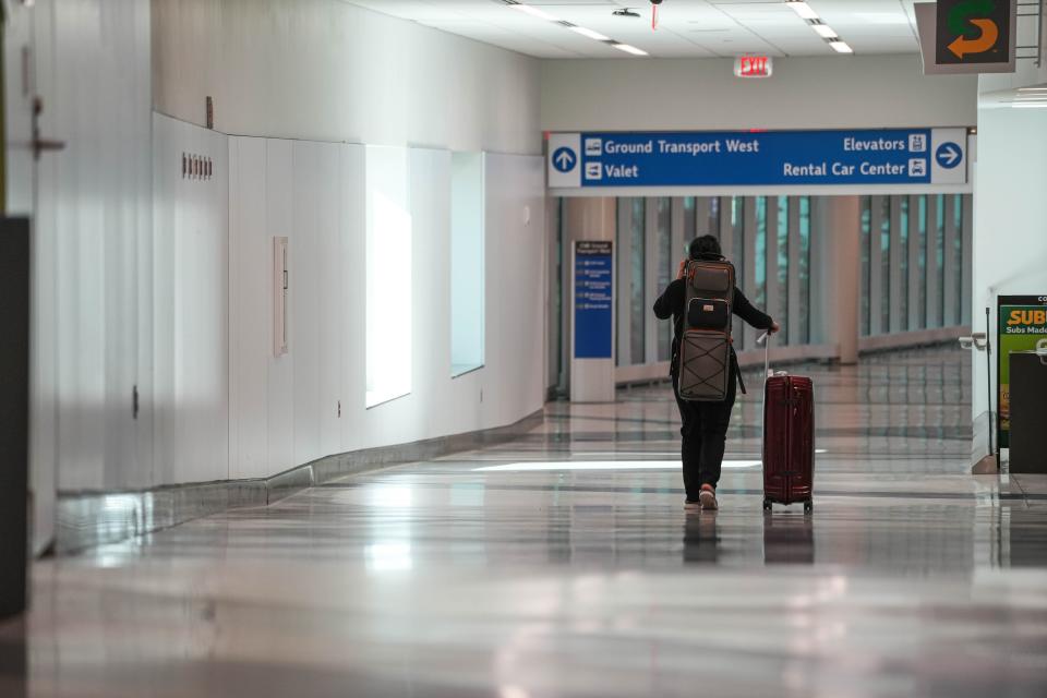 Work at CVG has included a new center on the east side of the terminal for ground transportation and car rentals.