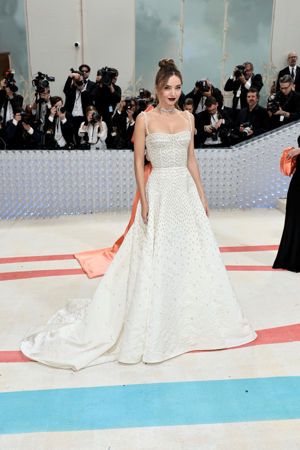 Miranda Kerr in custom Christian Dior