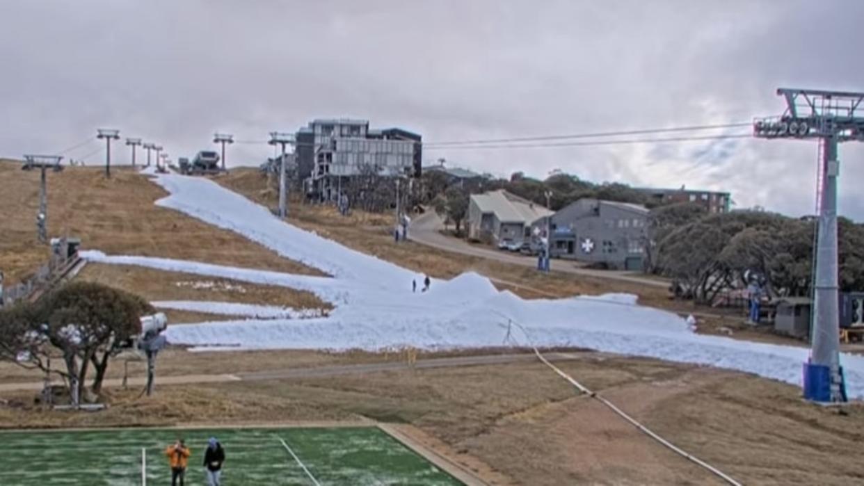 Mt Buller slopes on Thursday. Picture: Mt Buller Resort