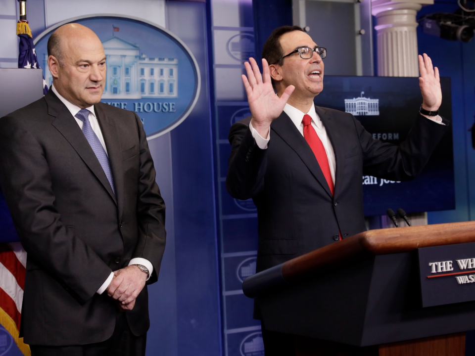 gary cohn steve mnuchin