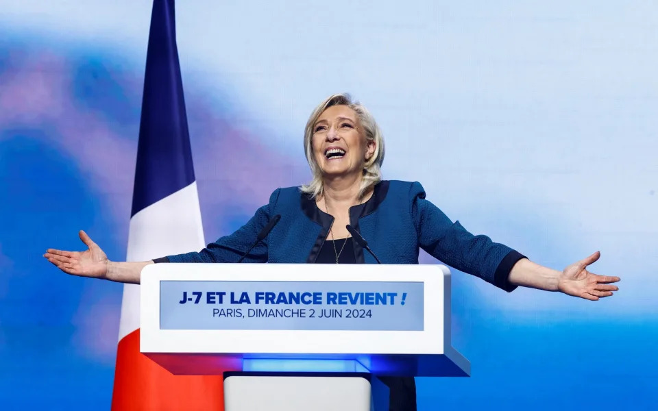 Marine Le Pen, President of the French far-right National Rally