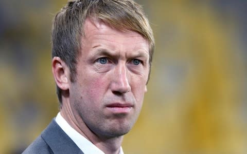 Chris Hughton has been replaced by Graham Potter (pictured) - Credit: afp