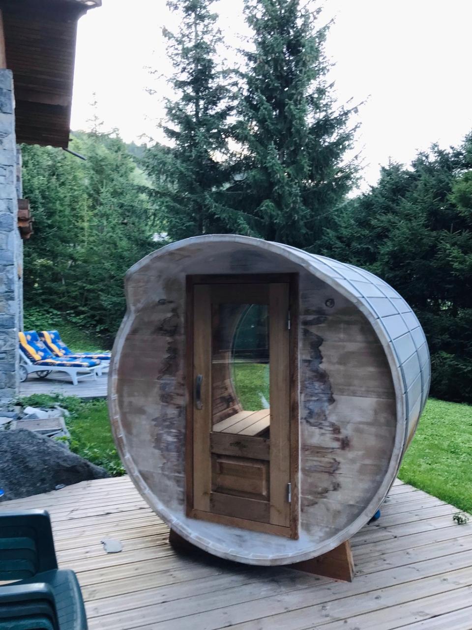 The heat of Chalet Etienne’s sauna will no doubt go down a treat in colder months (Hannah Millington, PA)