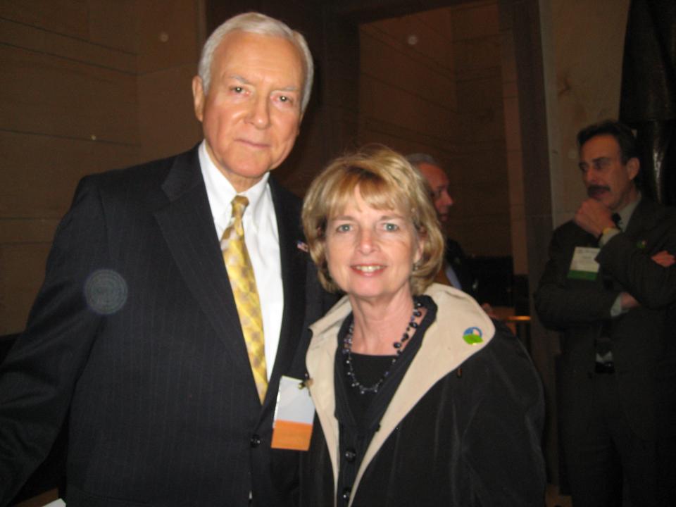Peggy Ranger, owner of Hobe Sound's Peggy's Natural Foods, passed away on Jan. 27, 2024. She was 72. Ranger was a life-long advocate for health foods and supplements. In this photo she is with Sen. Orrin Hatch, R-Utah, who sponsored and was the co-author of the the Dietary Supplement Health and Education Act of 1994.