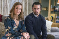 <p>Mandy Moore as Rebecca and Milo Ventimiglia as Jack in NBC’s <i>This Is Us</i>.<br> (Photo: Ron Batzdorff/NBC) </p>