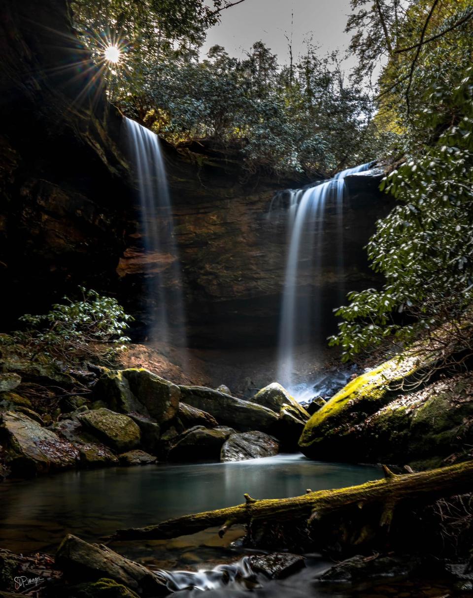 Pine Island Falls is one of the 17 waterfalls listed on The Kentucky Wildlands Waterfall Trail