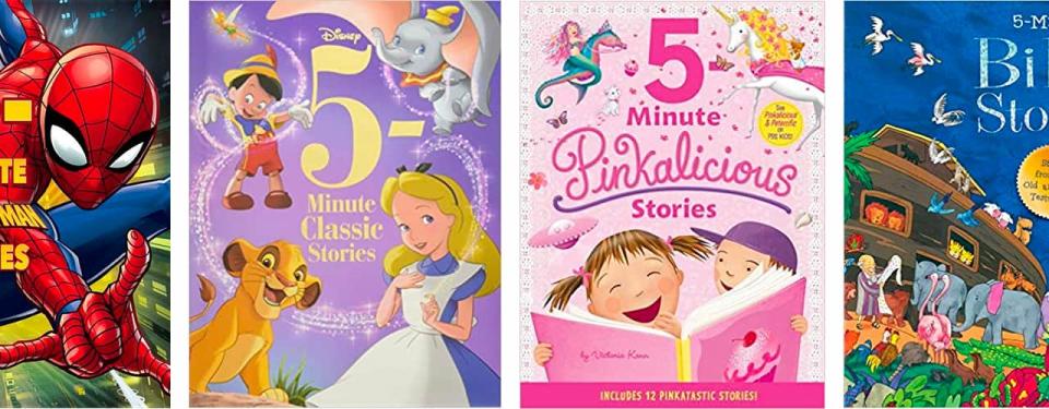 5 minute stories covers of various disney books