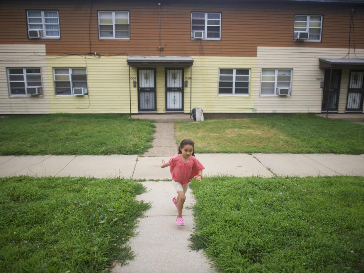 Viktoria Guzman, who is chronically ill, and her mother, Miriam Huertas, fled Puerto Rico after the natural disaster hit and spent six weeks living in the girl's hospital room: Mark Makela/The Washington Post