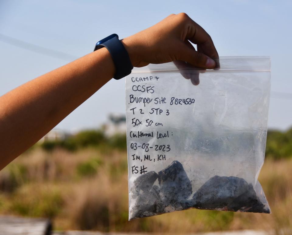 UCF students have excavated what may be chunks of charred asphalt at long-deactivated Launch Complex 3 at Cape Canaveral Space Force Station.